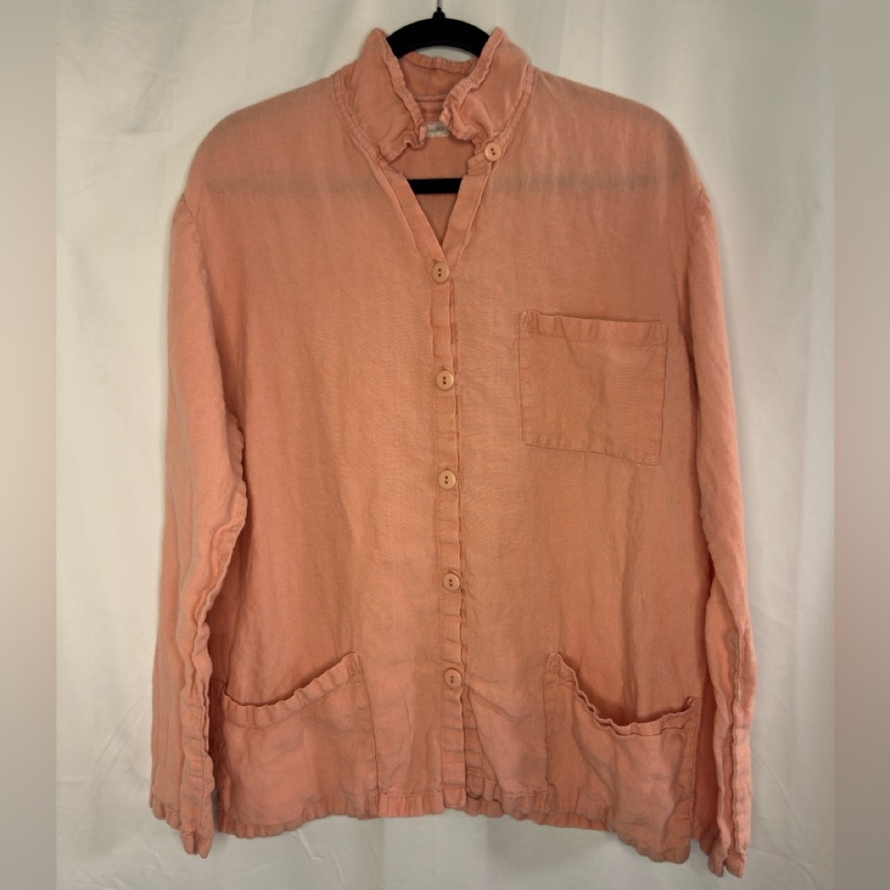 Dress me linen Long sleeve linen button down